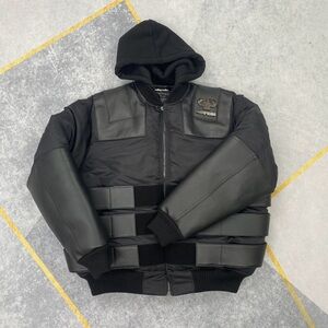 Pelle Pelle Black Leather Bomber Jacket